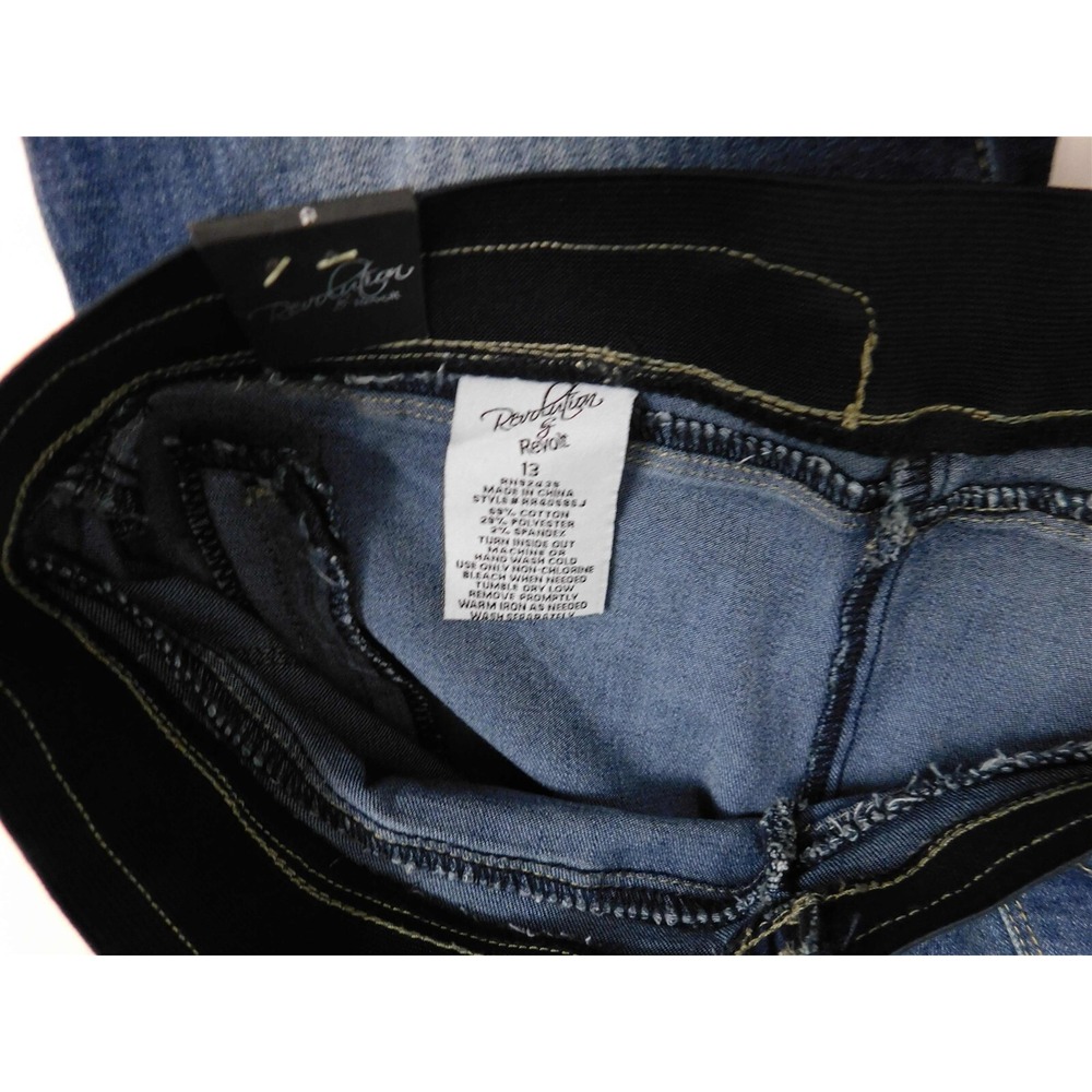 New Revolution by Revolt Mid‎ Rise Bootcut Stretch Jeans sz 13 - Picture 7 of 7